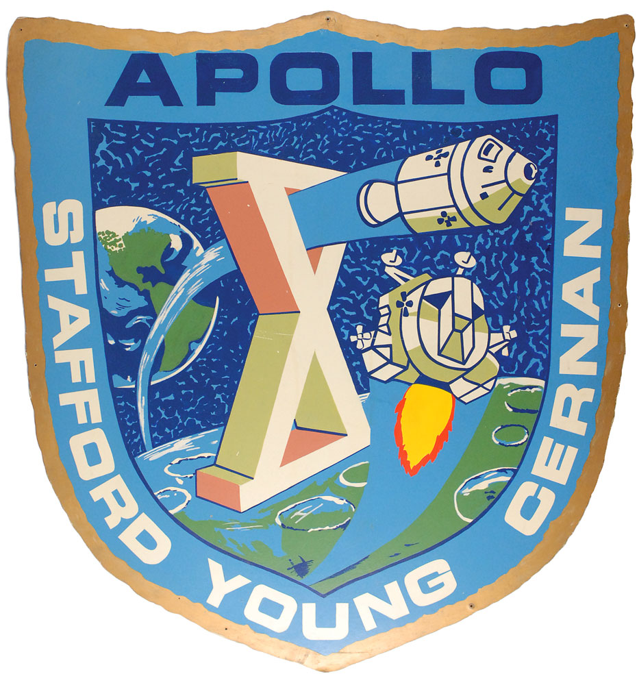 Lot #150 Apollo 10 Crew Oversized Emblem
