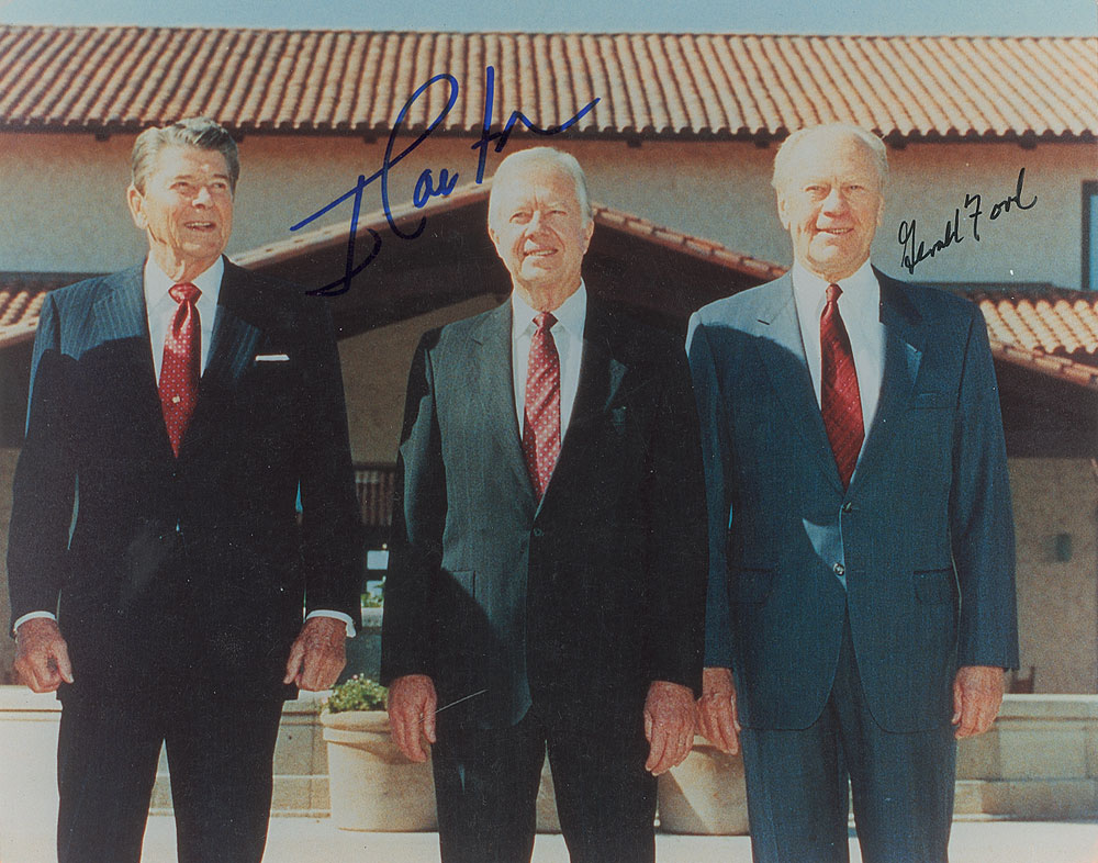 Lot #153 Gerald Ford and Jimmy Carter