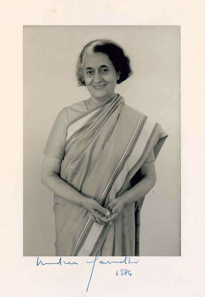 Lot #203 Indira Gandhi