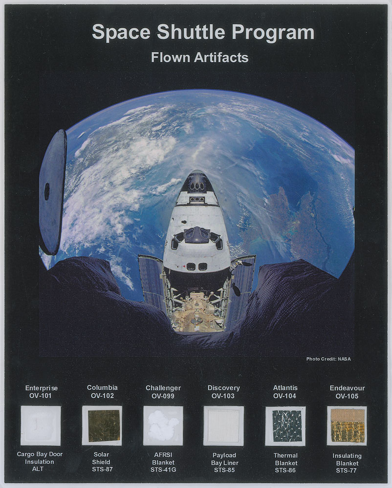 Lot #593 Space Shuttle Artifacts