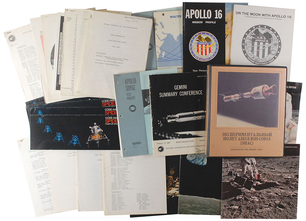 Lot #672 Mercury, Gemini, Apollo, and Apollo-Soyuz