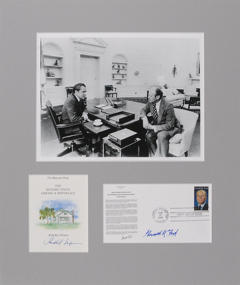 Lot #115 Richard Nixon and Gerald Ford