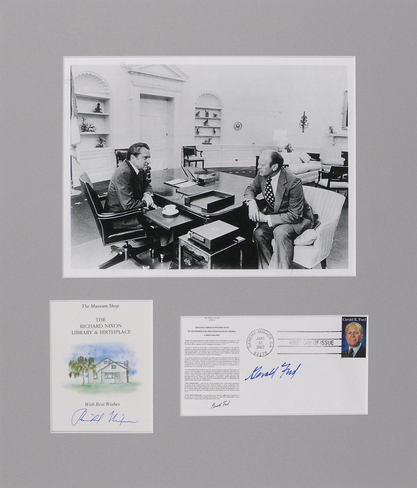 Lot #103 Richard Nixon and Gerald Ford