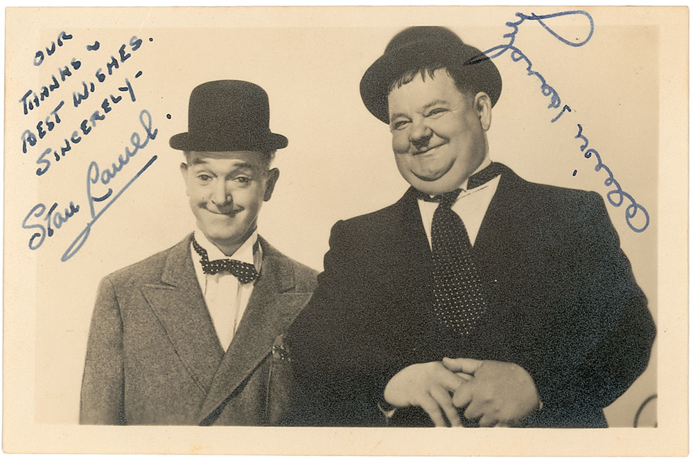Lot #865 Laurel and Hardy