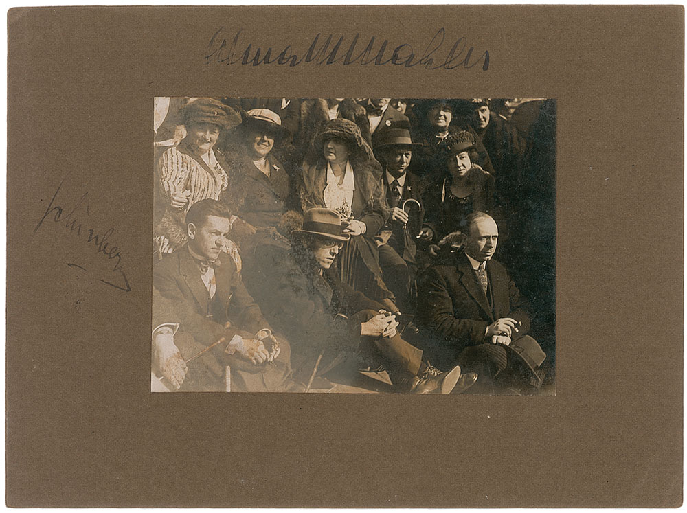Lot #612 Arnold Schoenberg and Alma Mahler