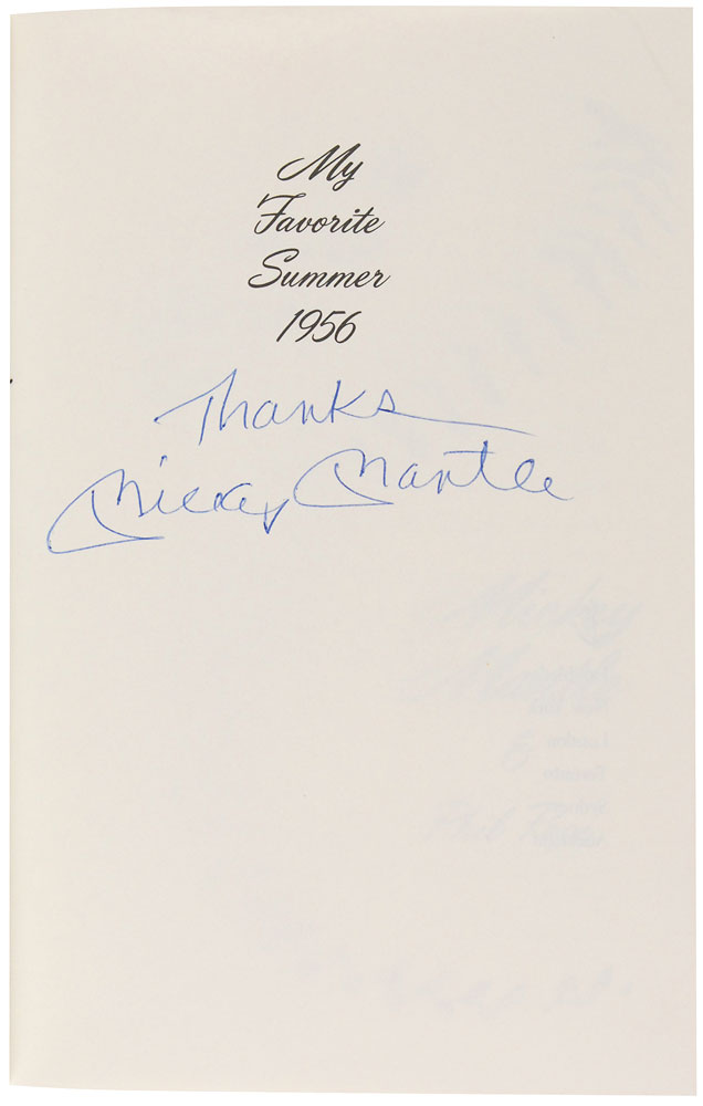 Lot #892 Mickey Mantle