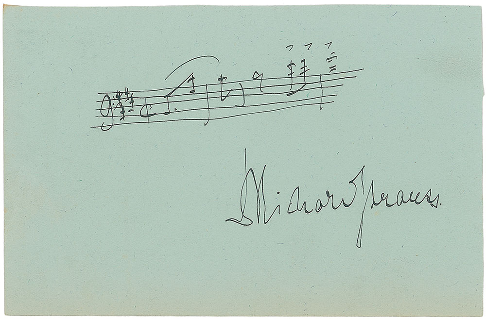 Lot #616 Richard Strauss