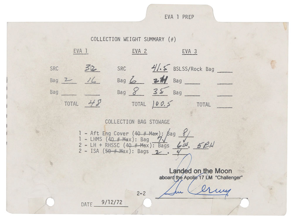 Lot #527 Apollo 17: Gene Cernan
