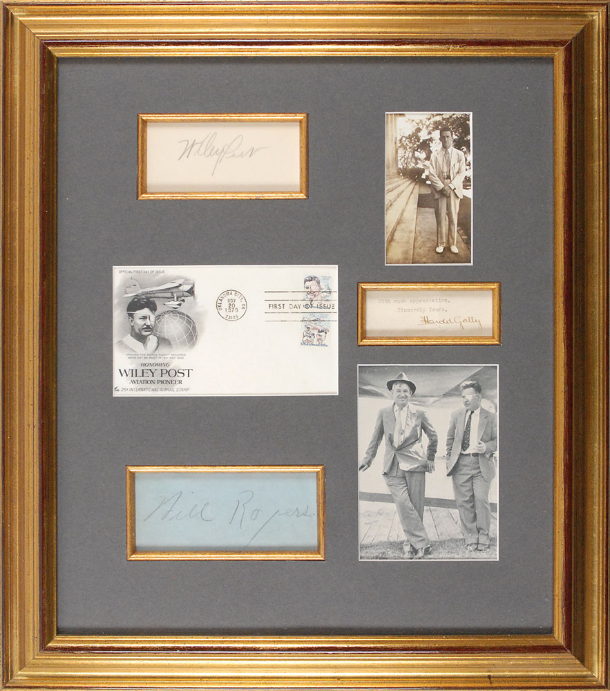 Lot #367 Wiley Post, Will Rogers, and Harold Gatty