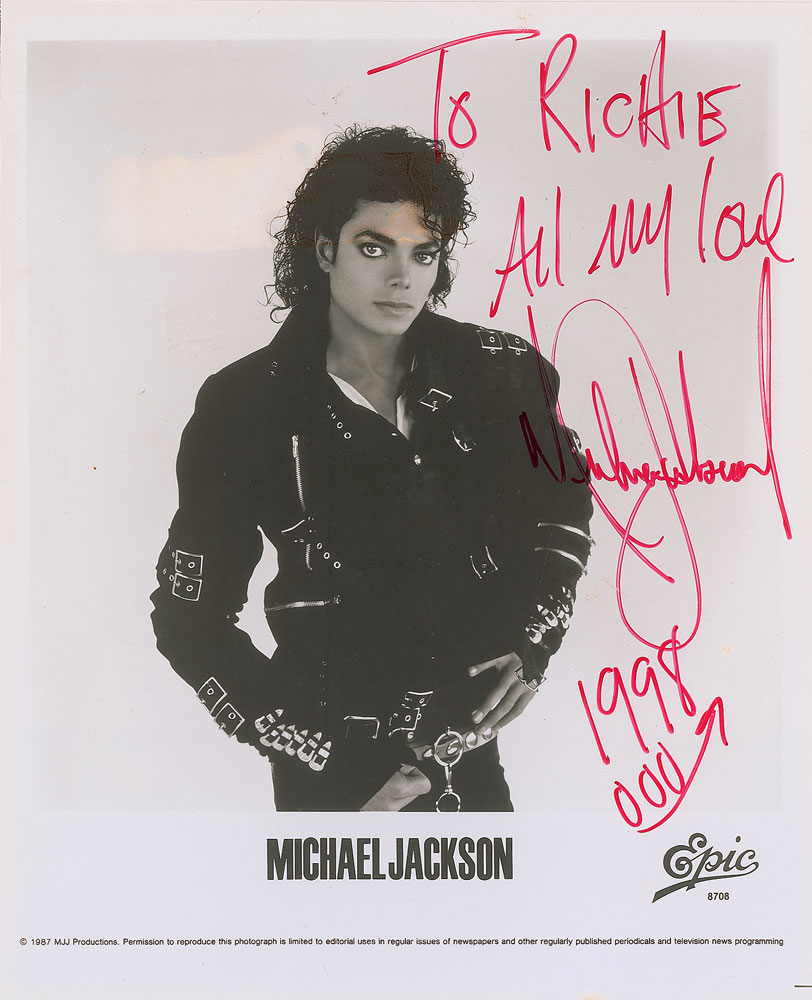 Lot #824 Michael Jackson