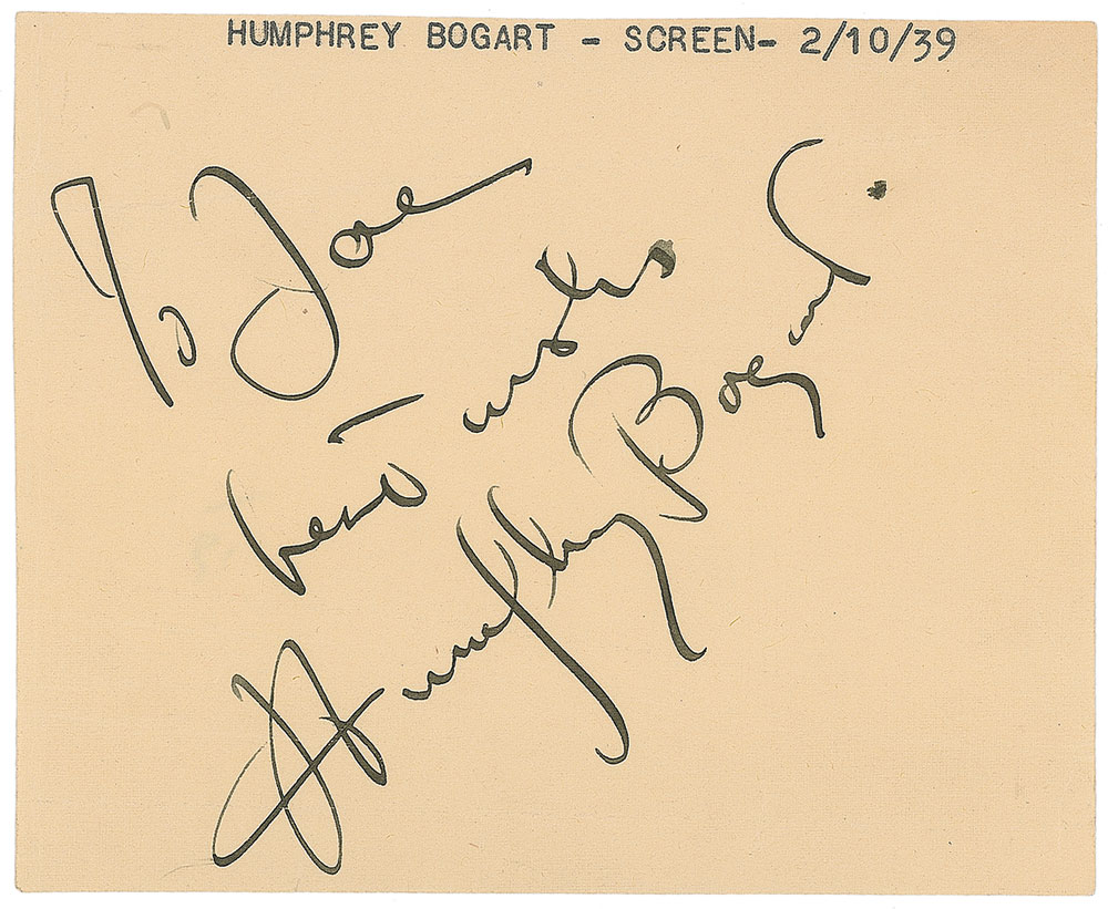 Lot #840 Humphrey Bogart