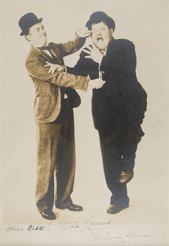 Lot #866 Laurel and Hardy