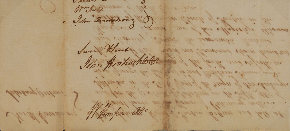 Lot #152 Declaration of Independence: William