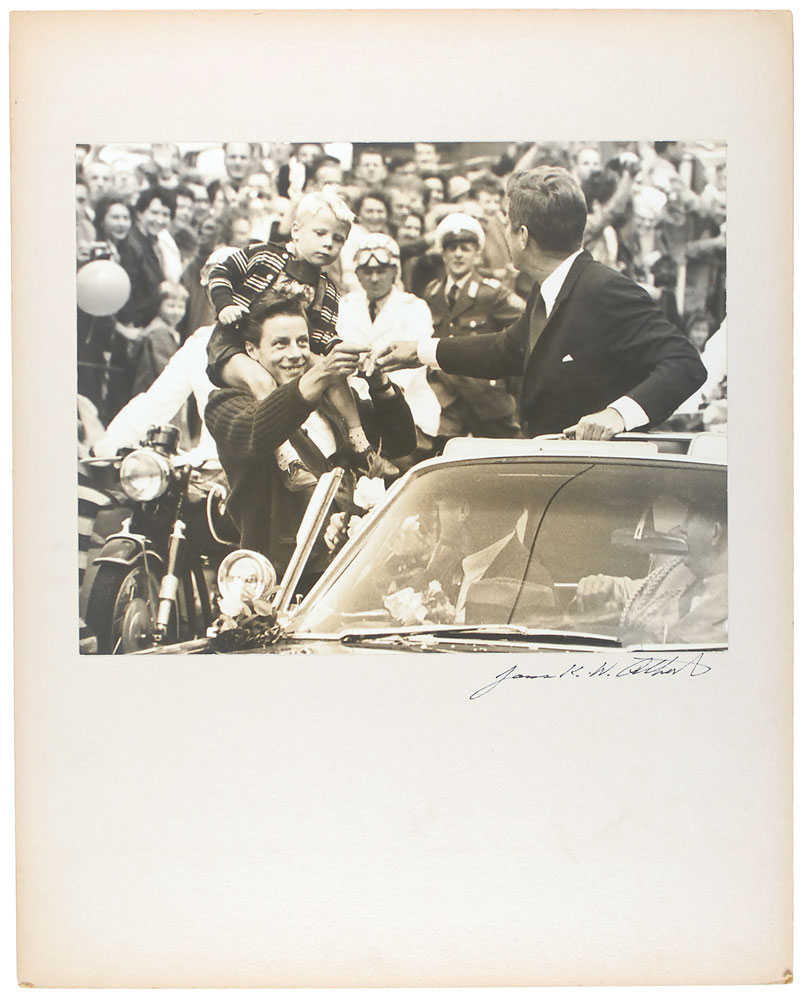 Lot #2034 John F. Kennedy Photograph
