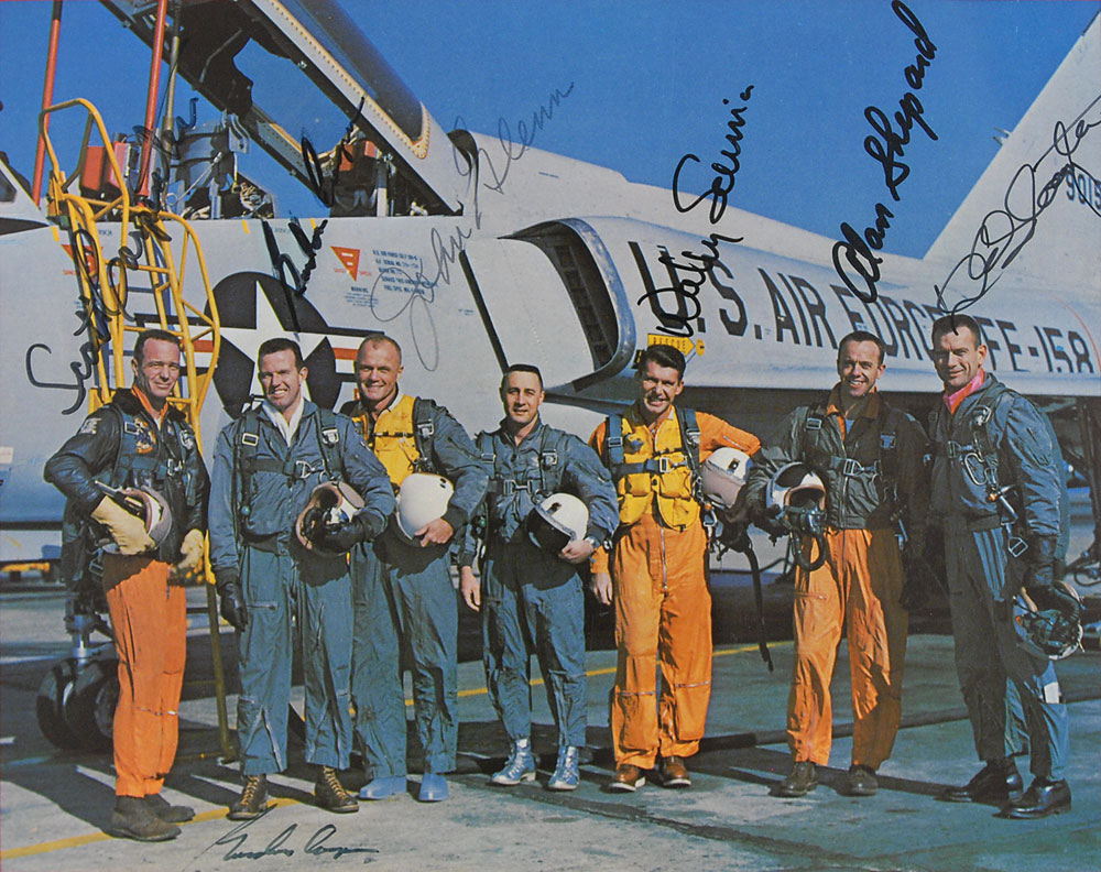 Lot #365 Mercury Astronauts