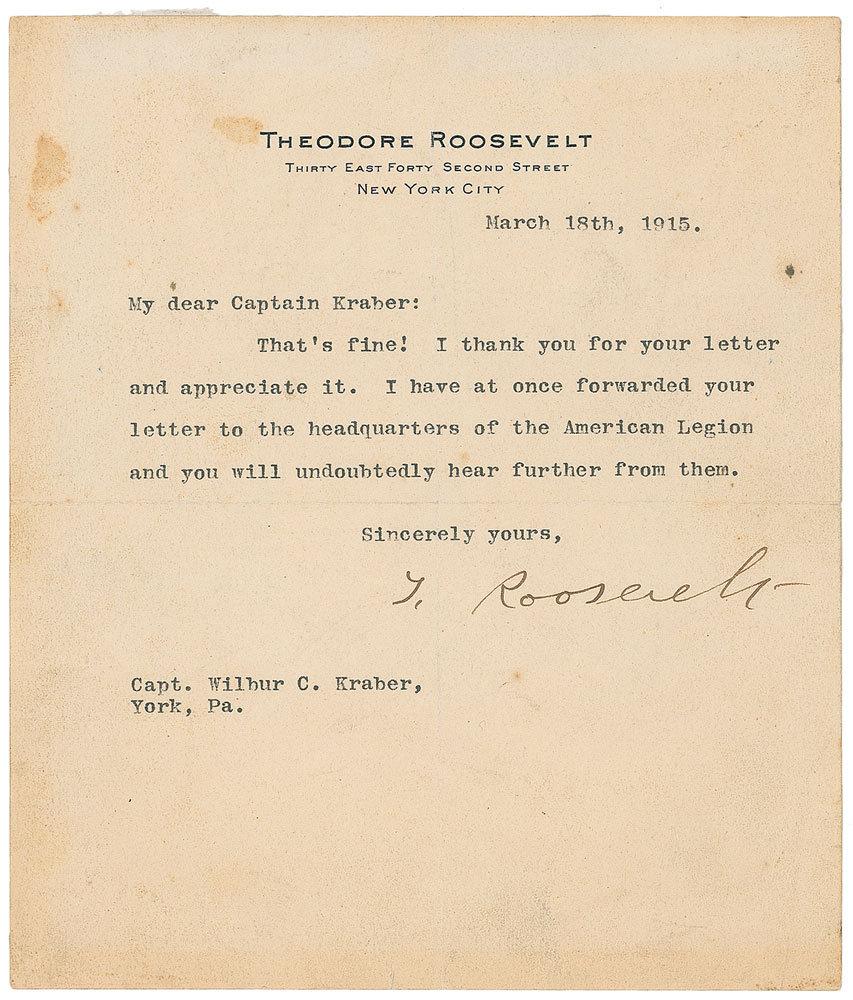 Lot #84 Theodore Roosevelt