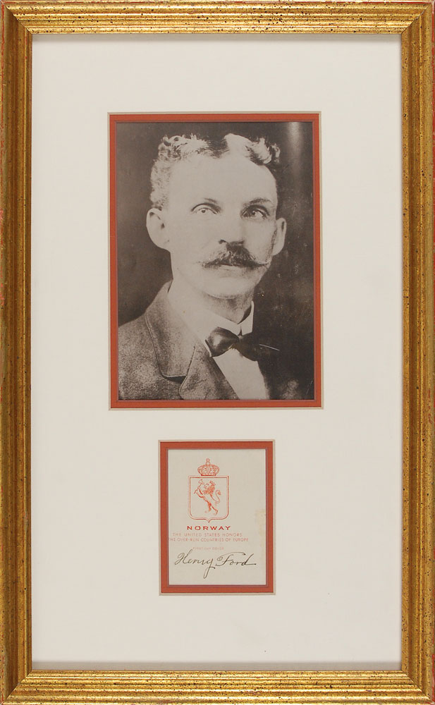 Lot #2084 Henry Ford Signature