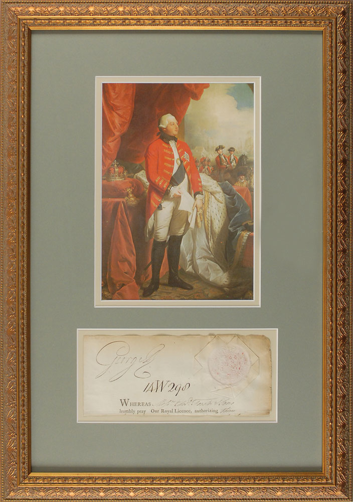 Lot #2066 King George III Signature