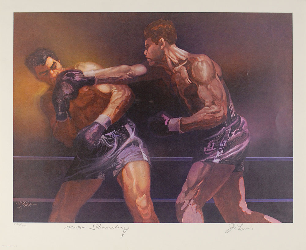 Lot #989 Joe Louis and Max Schmeling