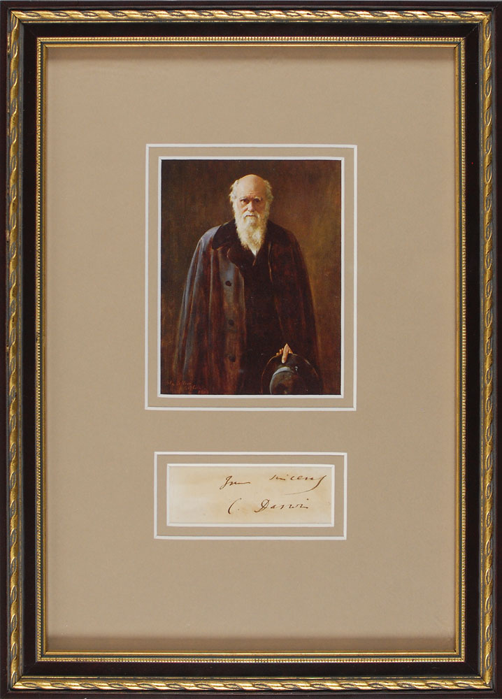 Lot #2087 Charles Darwin Signature