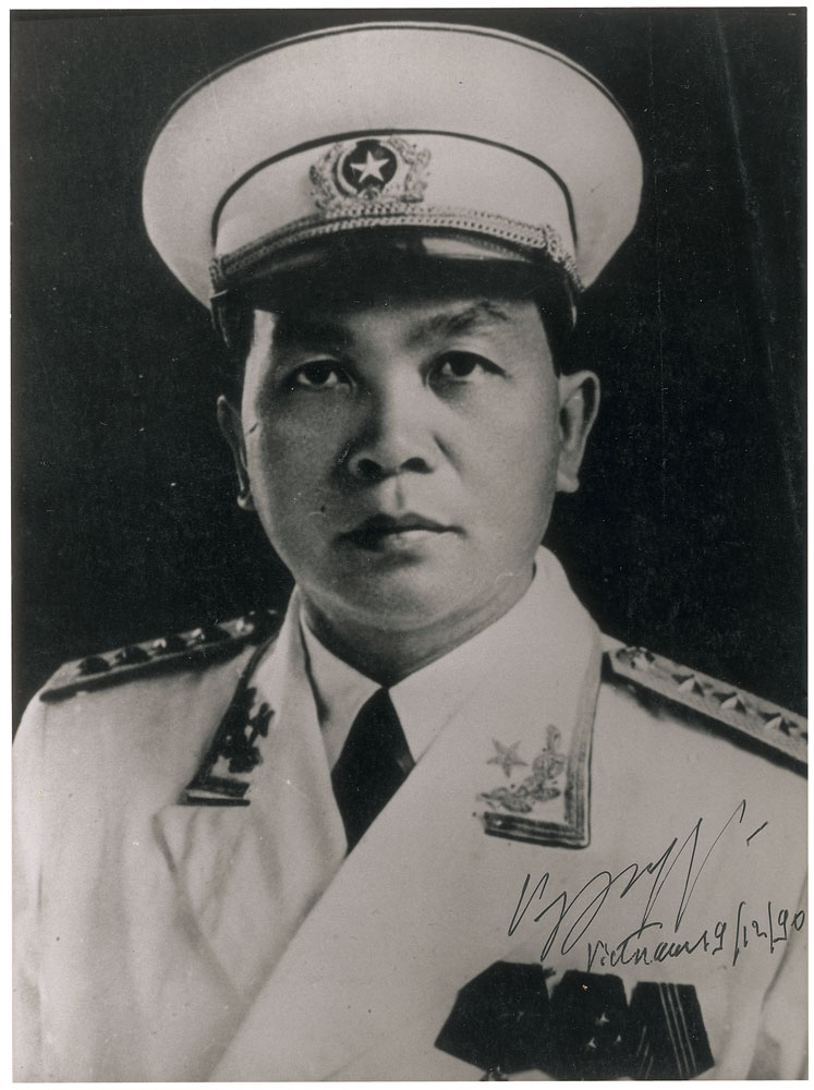 Lot #2082 Vo Nguyen Giap Signed Photograph