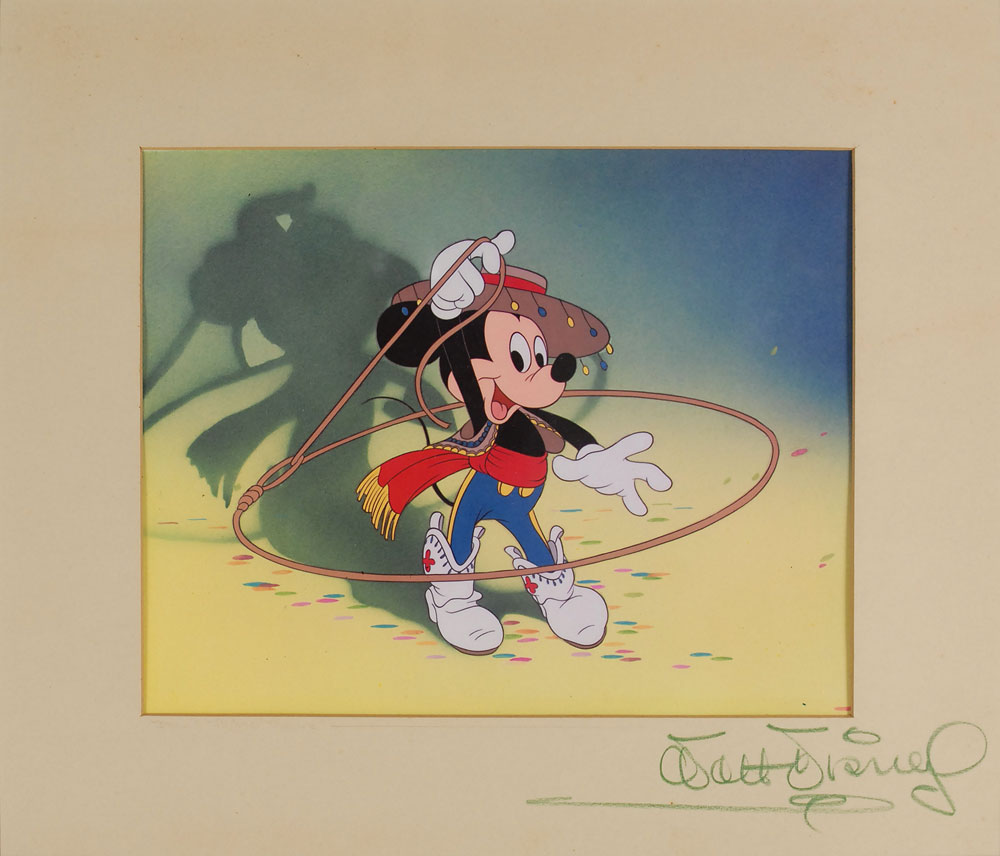 Lot #2164 Walt Disney Signed Presentation Mat