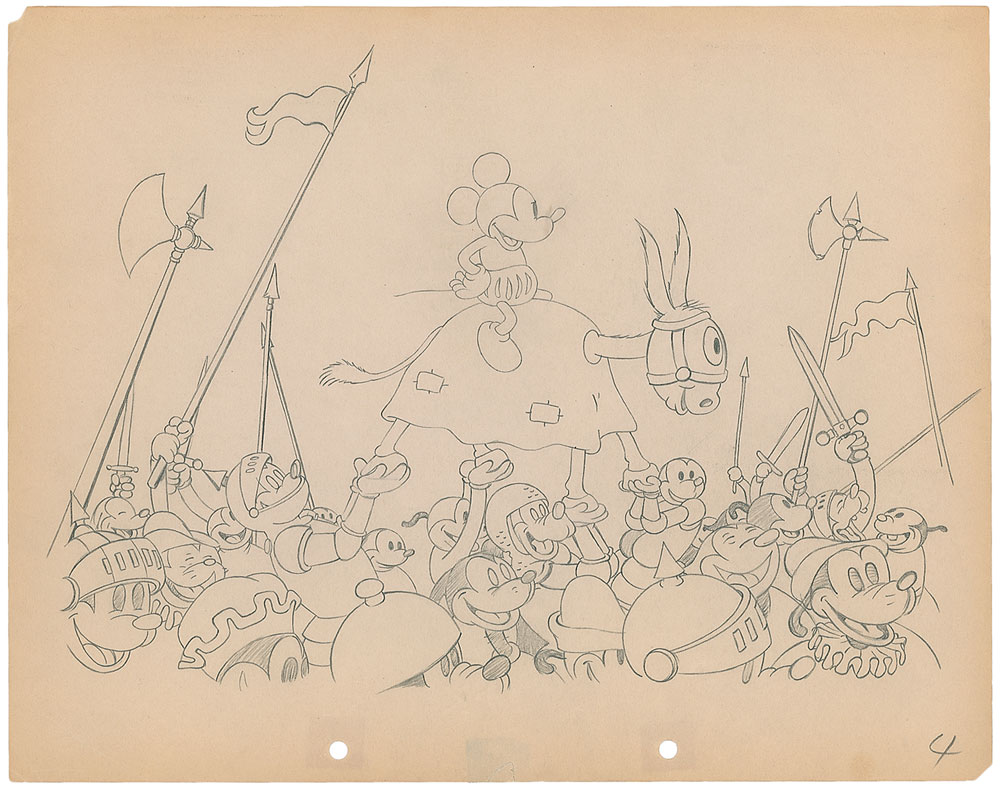 Lot #465 Mickey Mouse production drawing from Ye