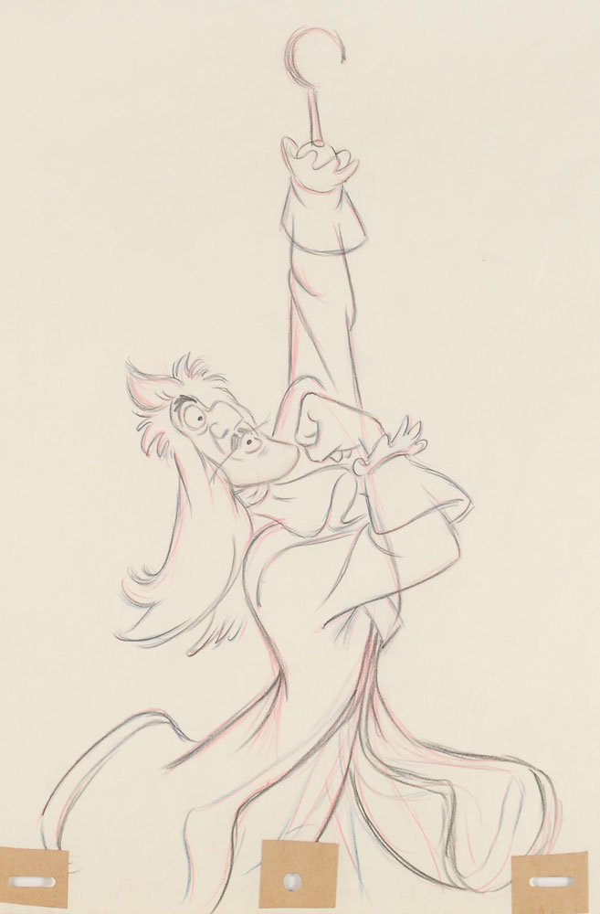 Lot #521 Captain Hook production drawing from