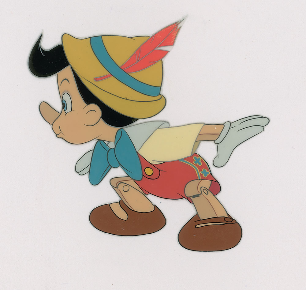Lot #495 Pinocchio production cel from Pinocchio