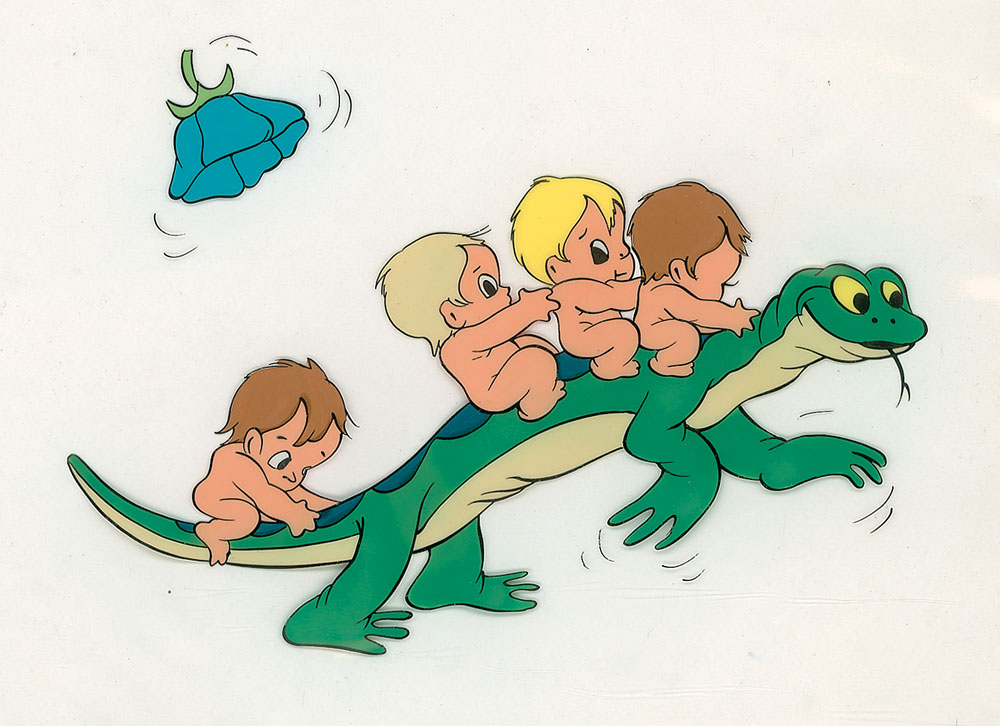 Lot #469 Waterbabies with Lizard production cel