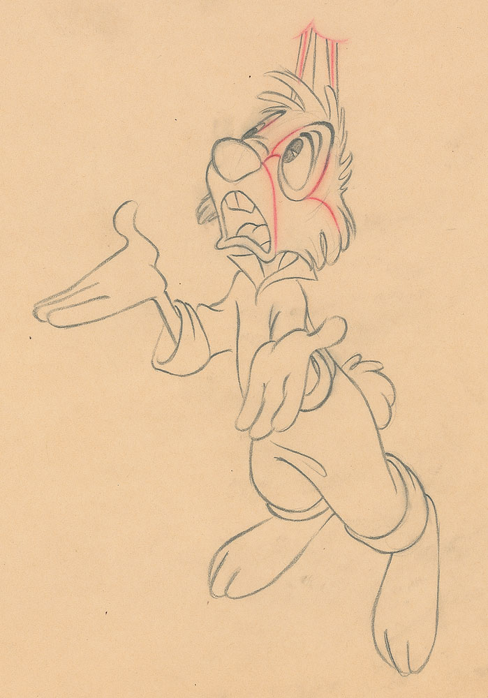 Lot #506 Brer Rabbit production drawing from Song