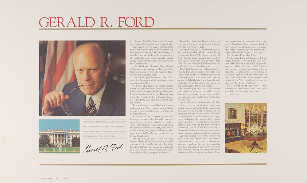 Lot #82 Gerald Ford
