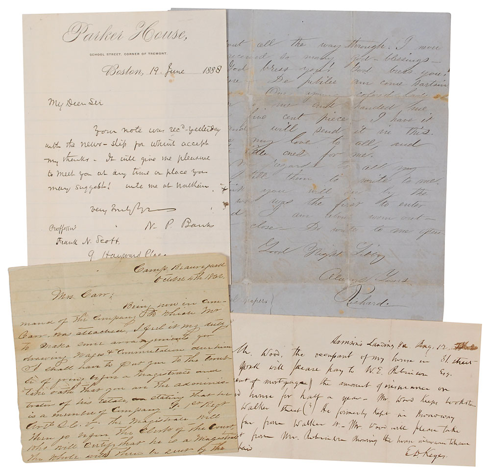 Lot #326 Civil War Letters
