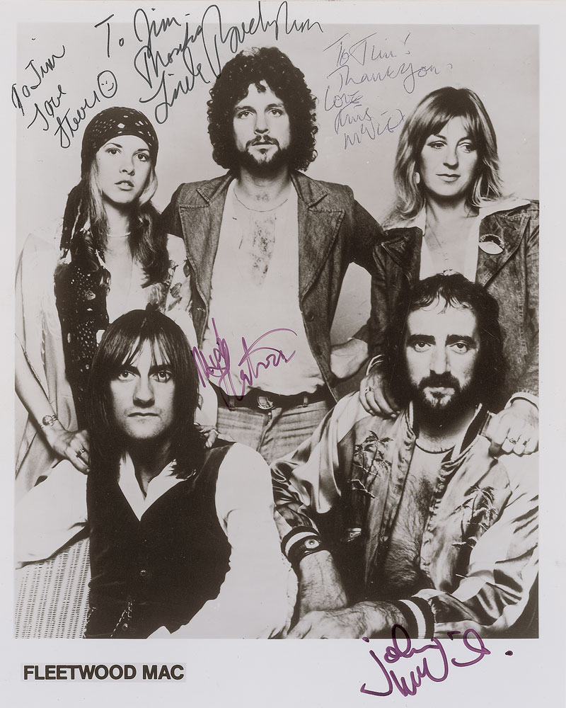 Lot #7293 Fleetwood Mac Signed Photograph