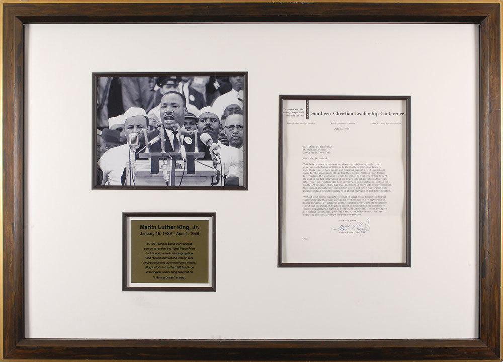 Lot #2096 Martin Luther King, Jr Typed Letter