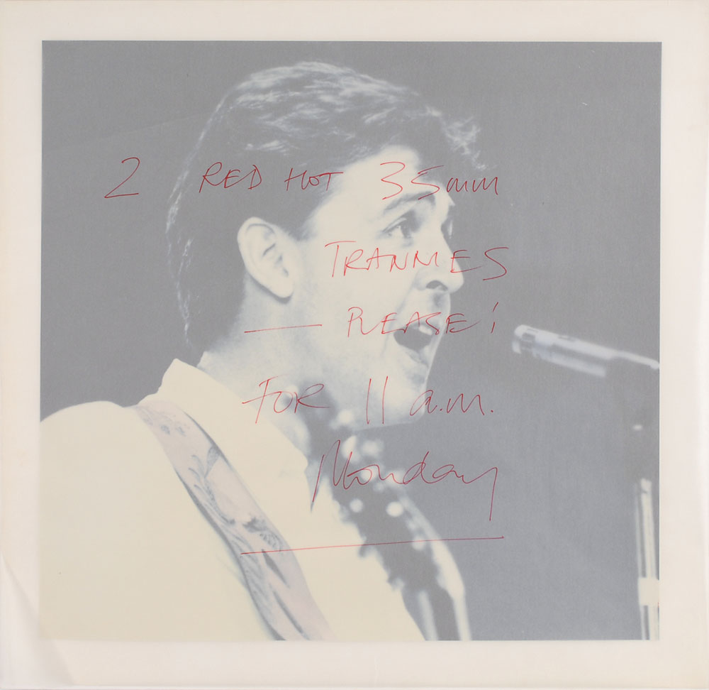 Lot #7030 Paul McCartney Key Photo, Transparency, and Hand Notated Proof