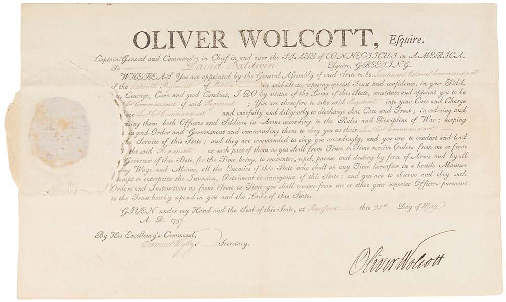 Lot #144 Declaration of Independence: Oliver