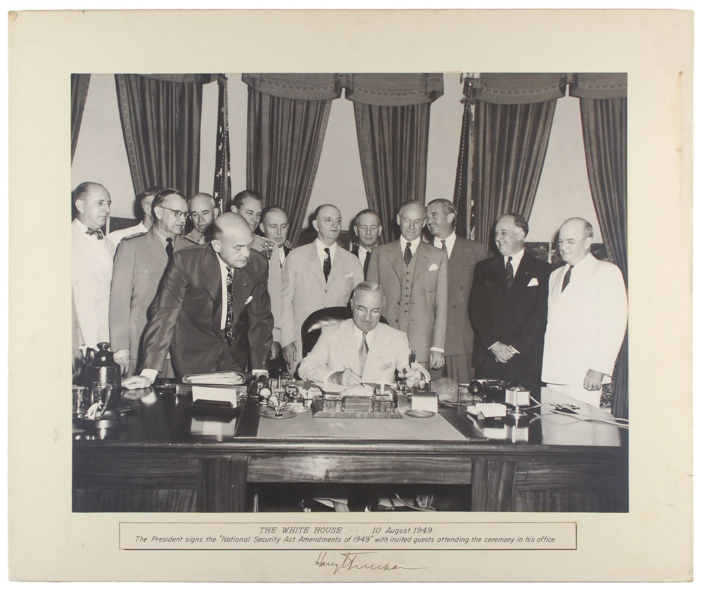 Lot #2019 Harry S. Truman Signed Photograph