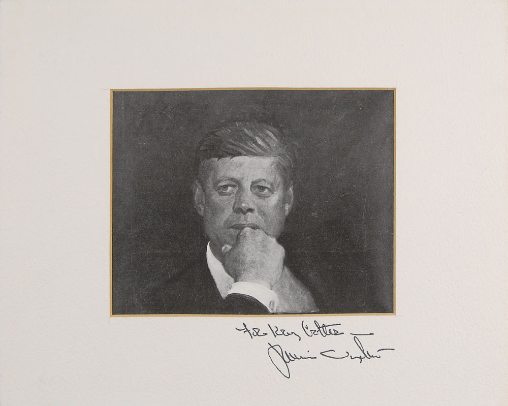 Lot #2032 John F. Kennedy: Jamie Wyeth Signed Photograph