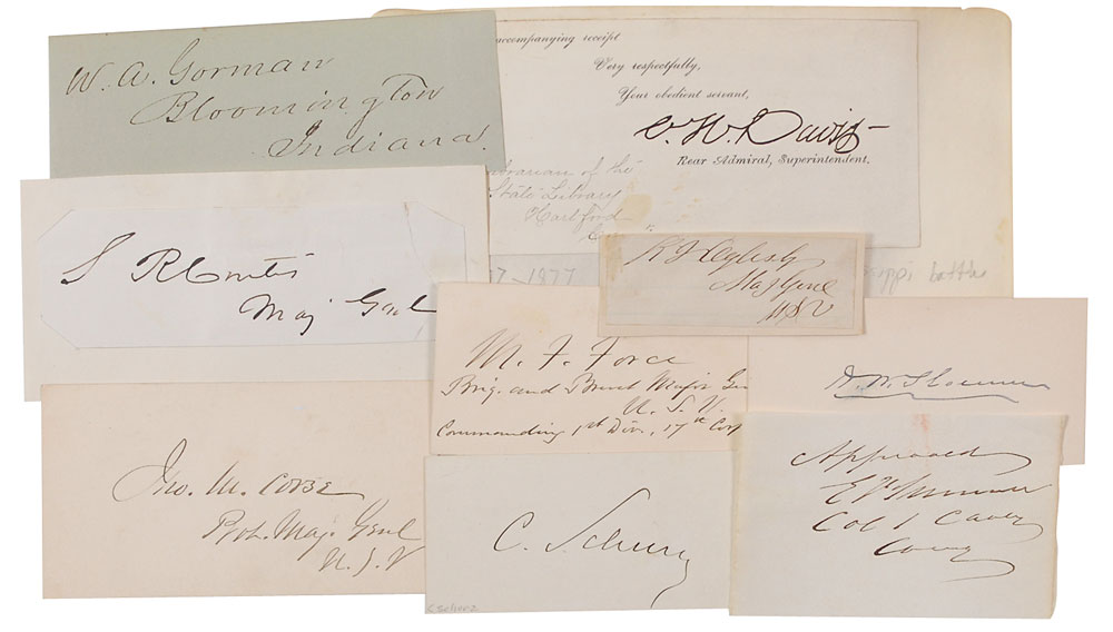 Lot #372 Civil War Signatures