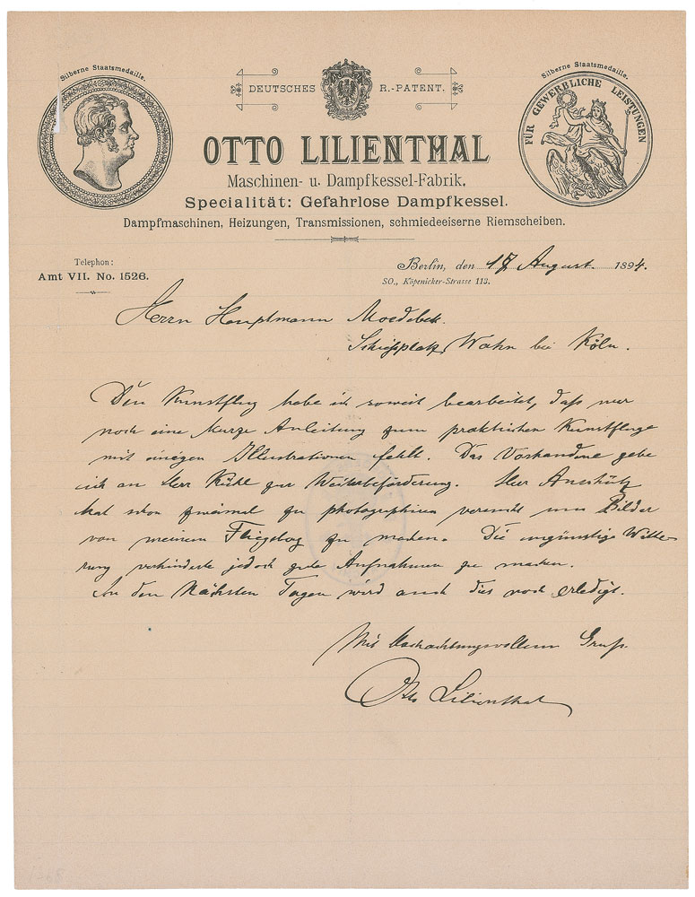 Lot #405 Otto Lilienthal
