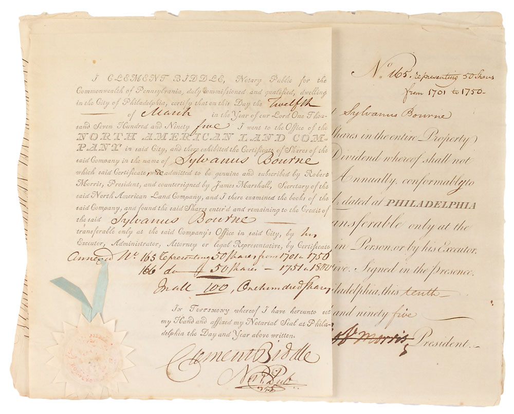 Lot #149 Declaration of Independence: Robert