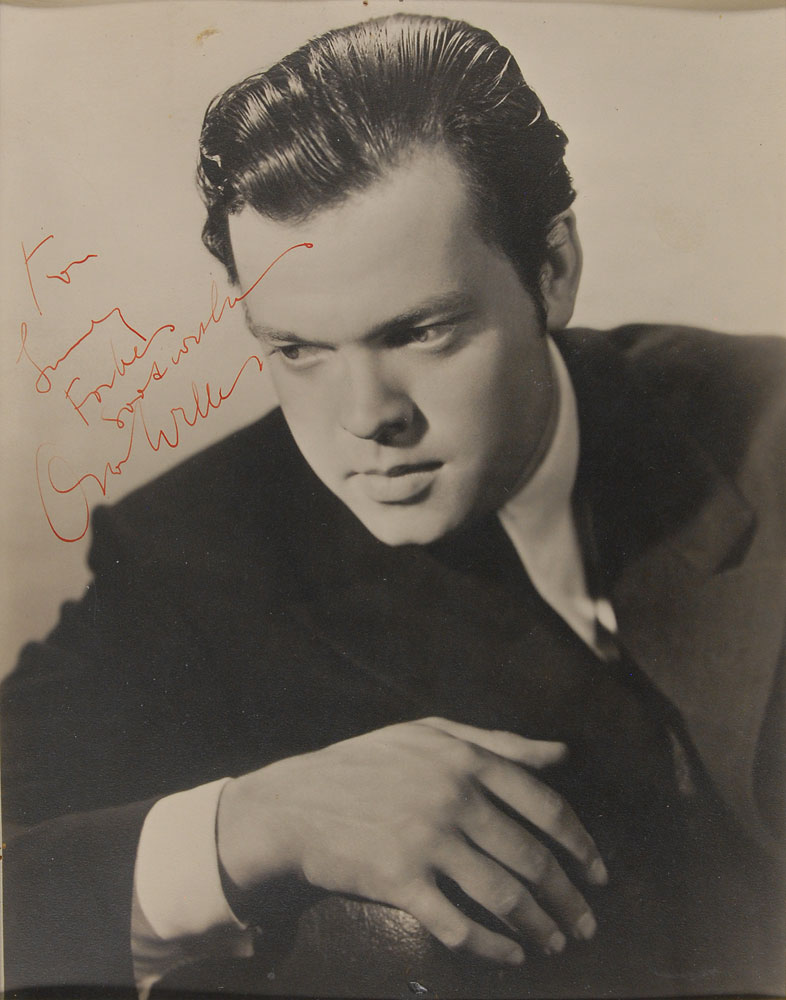 Lot #3085 Orson Welles Signed Photograph
