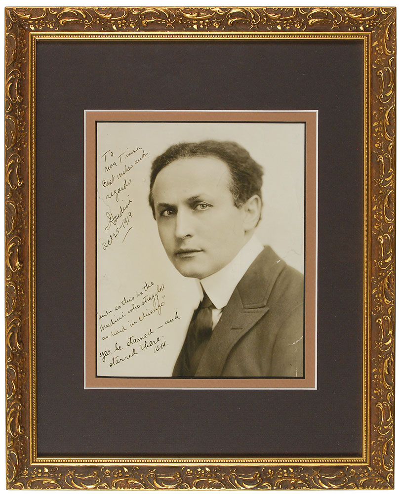Lot #3015 Harry Houdini Signed Photograph - Image 2