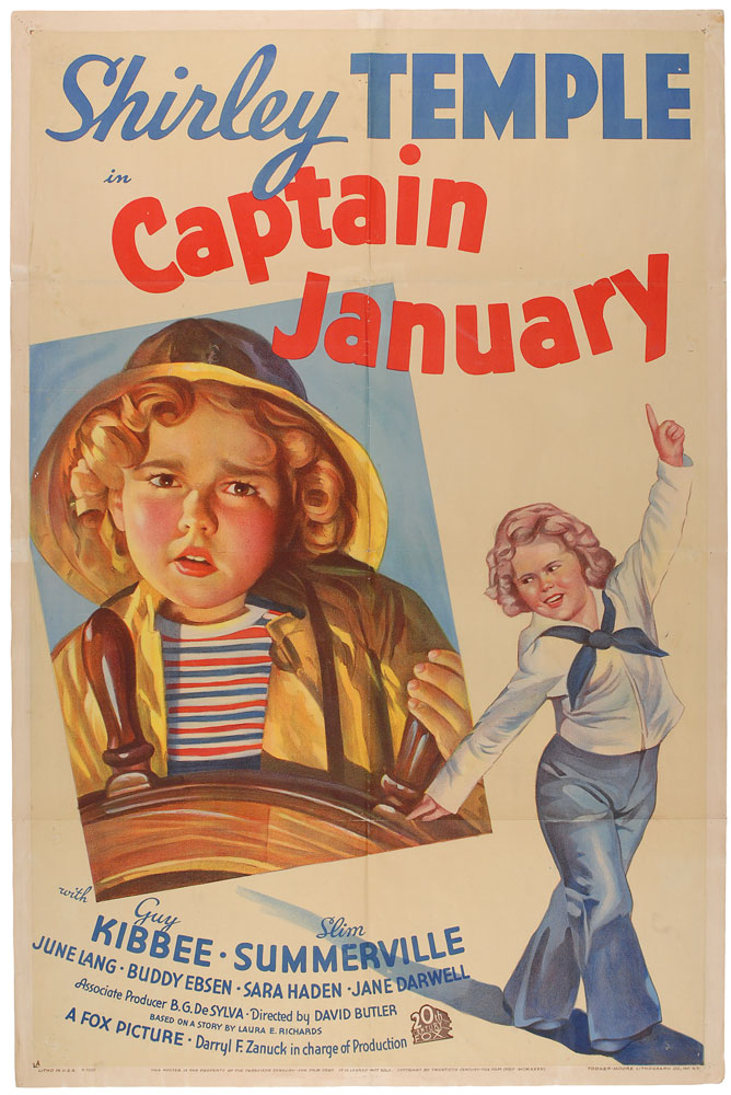 Lot #3135 Captain January One Sheet - Image 1