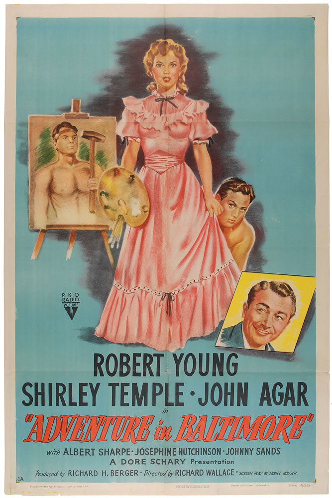 Lot #3158 Shirley Temple Collection of Four 1949 One Sheets 