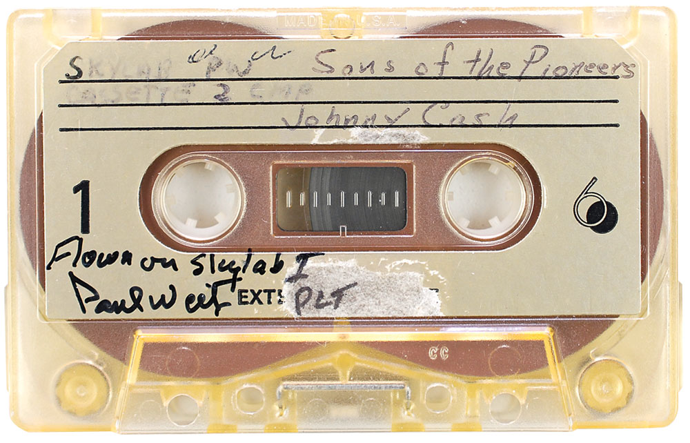 Lot #301 Paul Weitz’s Skylab 2 Flown Cassette Tape