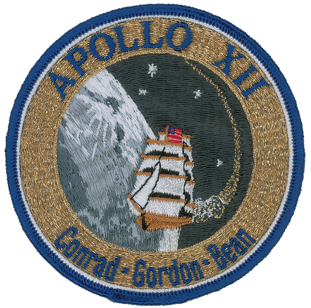 Lot #196 Walt Cunningham’s Apollo 12 Flown Patch