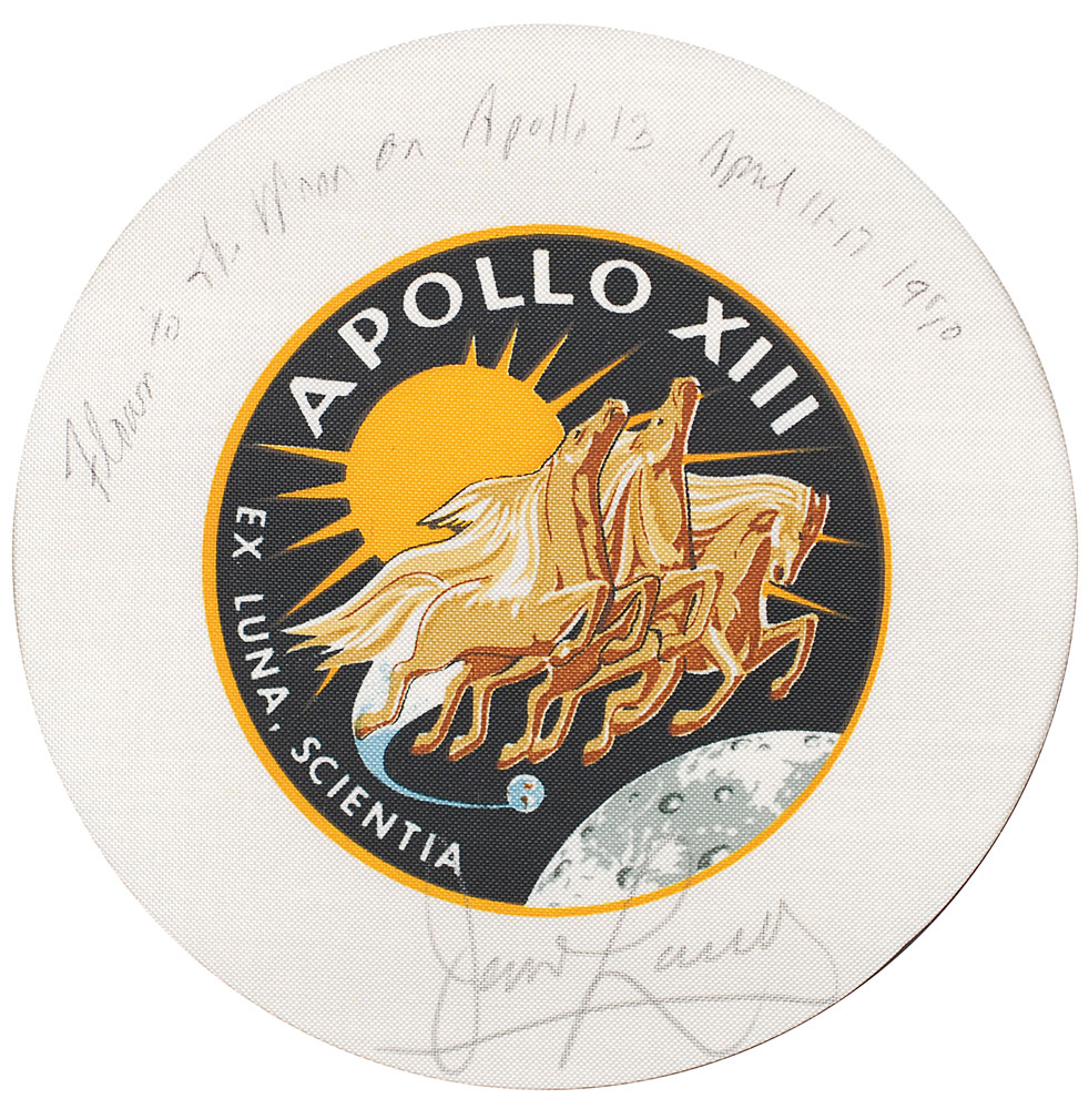 Lot #215 James Lovell’s Apollo 13 Flown Beta Cloth