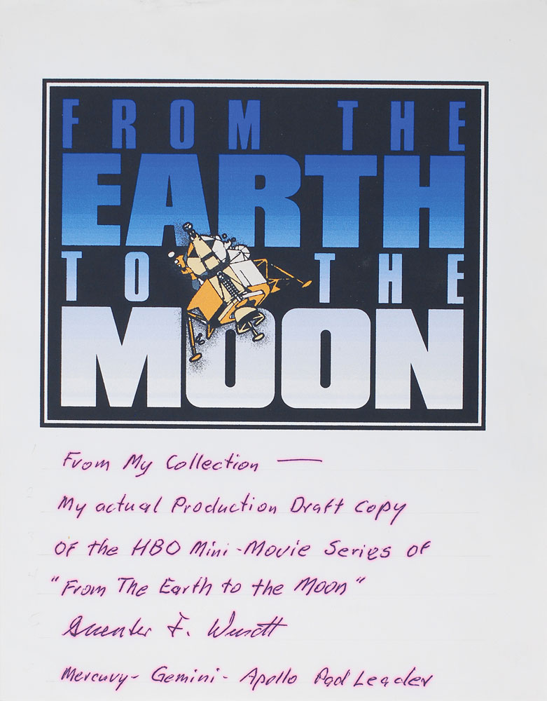 Lot #106 Guenter Wendt’s ‘From the Earth to the Moon’ Production Draft Script